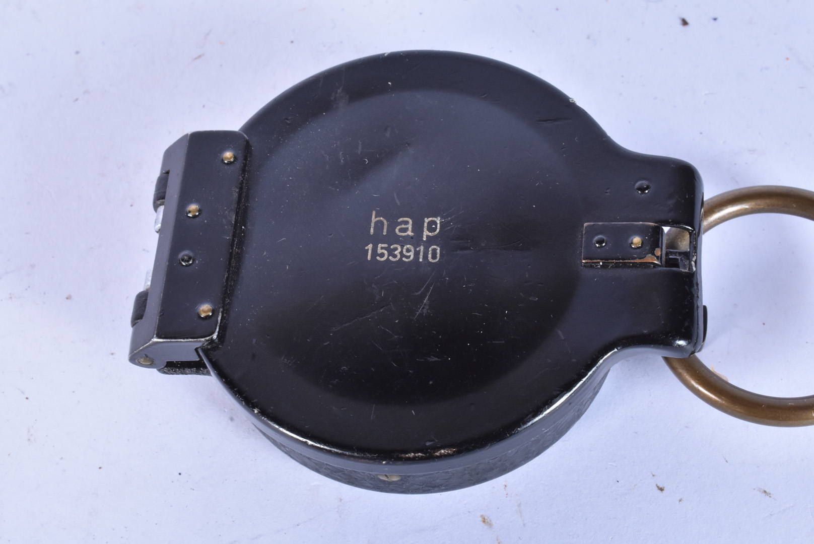 A German pocket signal compass, marked hap 153910 to outer case, opens to reveal compass and - Image 11 of 15