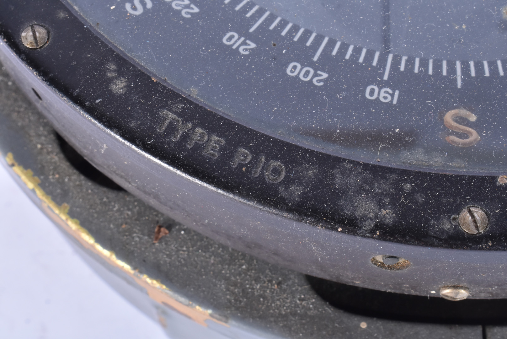 A WWII Type P10 Aviation compass, either from a Spitfire, Hurricane or Lancaster bomber, No.22264TM, - Image 4 of 12