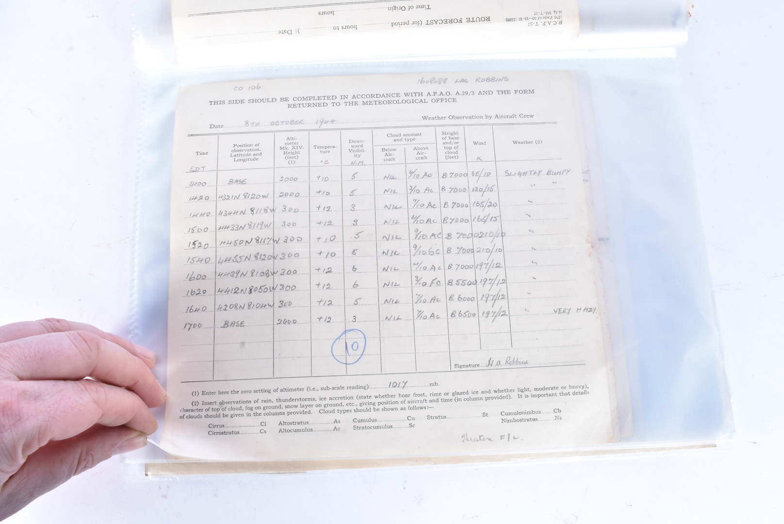 A WWII Canadian Air Force medal group and Flight log book, for H.A.W Robbins (1608488), dated - Bild 15 aus 30