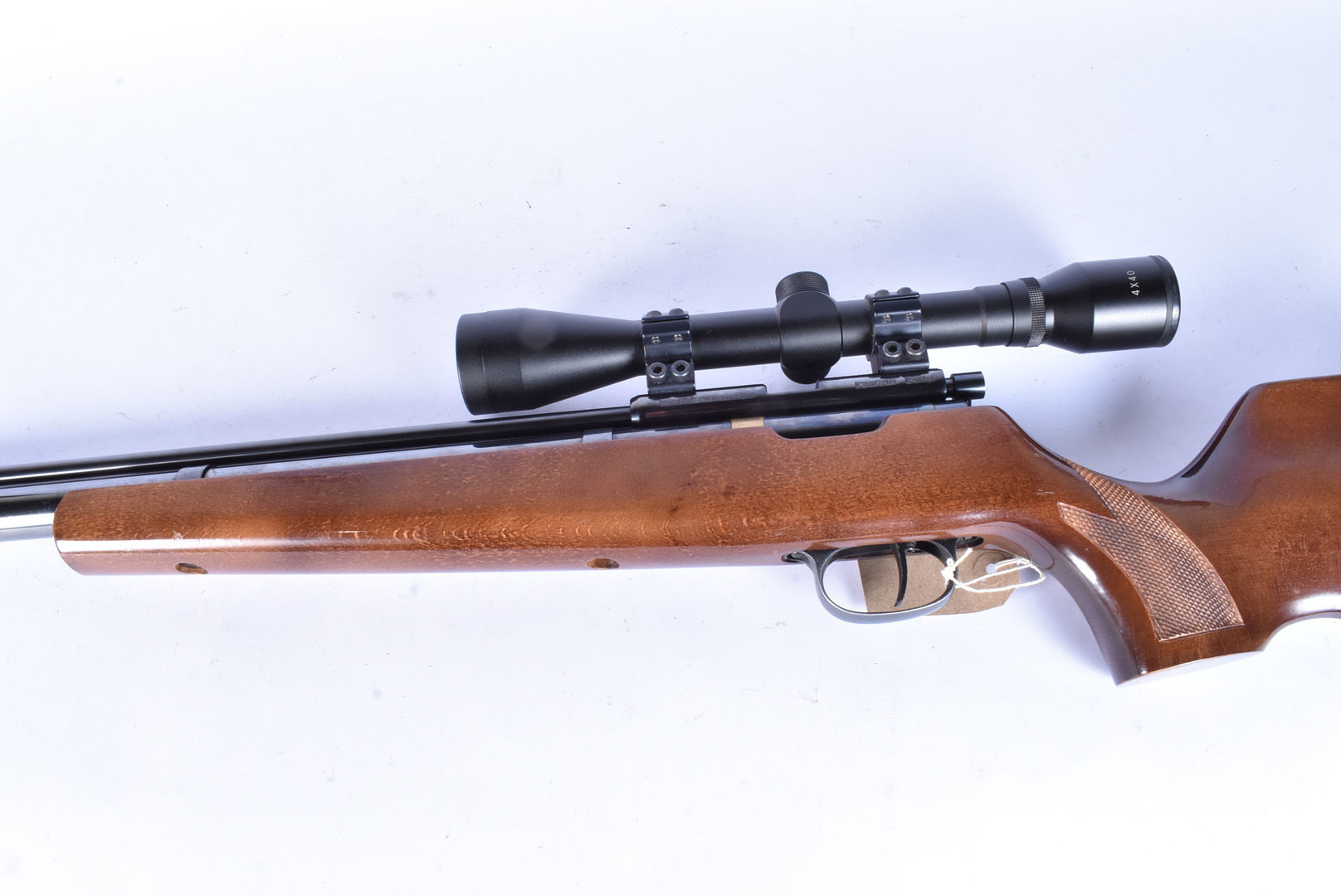 A Falcon F19 PCP left handed air rifle, .22 cal, serial 93906, also marked S.W.P 2700PSI, complete - Image 10 of 12