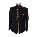 A US Marine Corps Dress jacket, size 38-40, with Corporal Insignia to the sleeve (1)