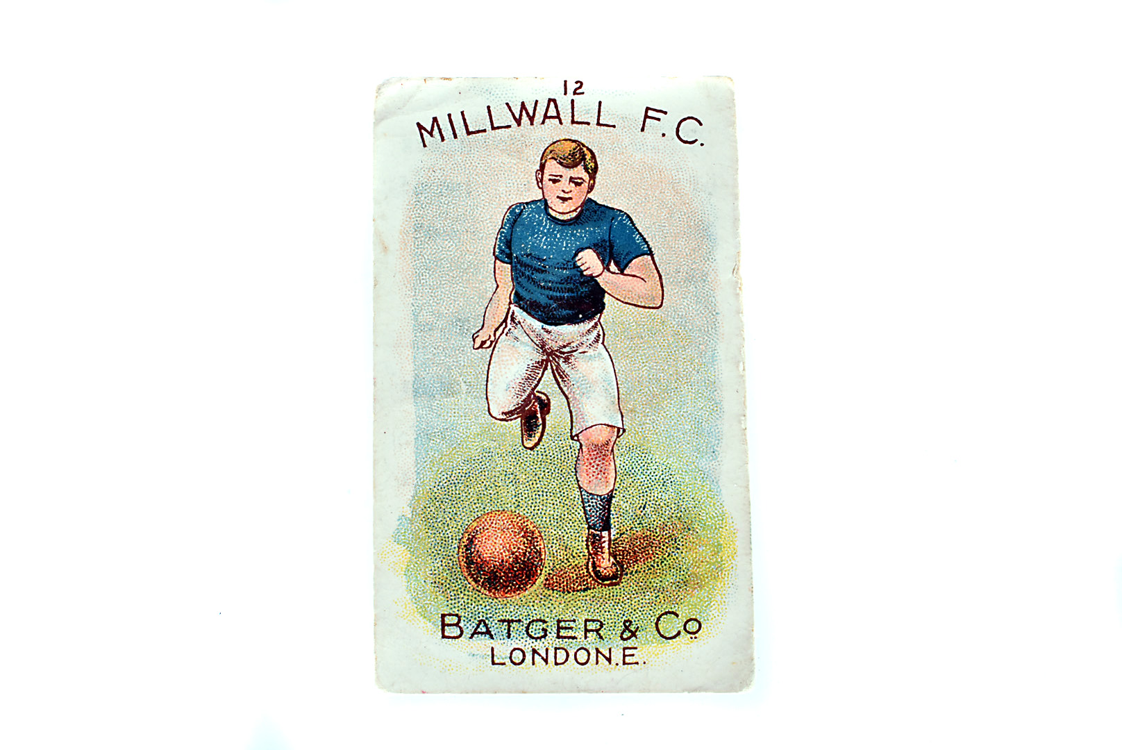 Batger & Co, Football Clubs, No12, Millwall FC, stamped to reverse 'Cancelled' in red