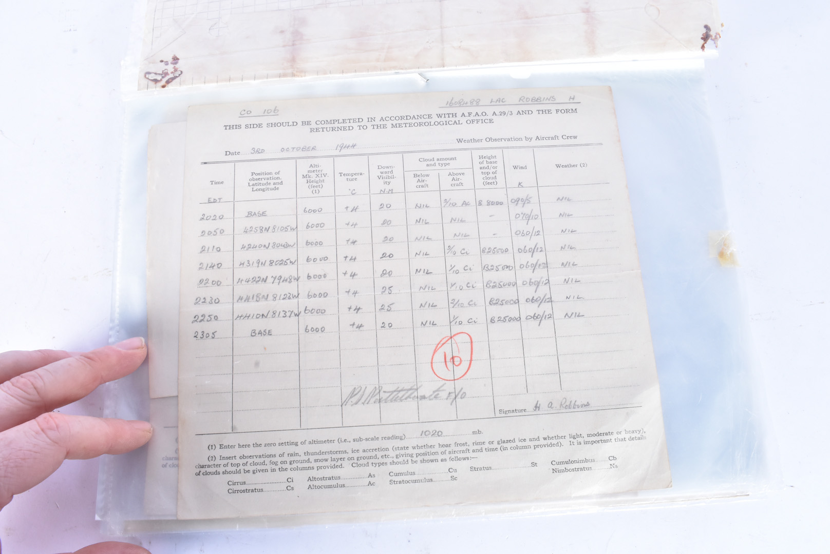 A WWII Canadian Air Force medal group and Flight log book, for H.A.W Robbins (1608488), dated - Bild 18 aus 30