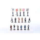 A group of 17 Spanish Mundiart German lead figures, to include Adolf Hilter, Generals, Officer's
