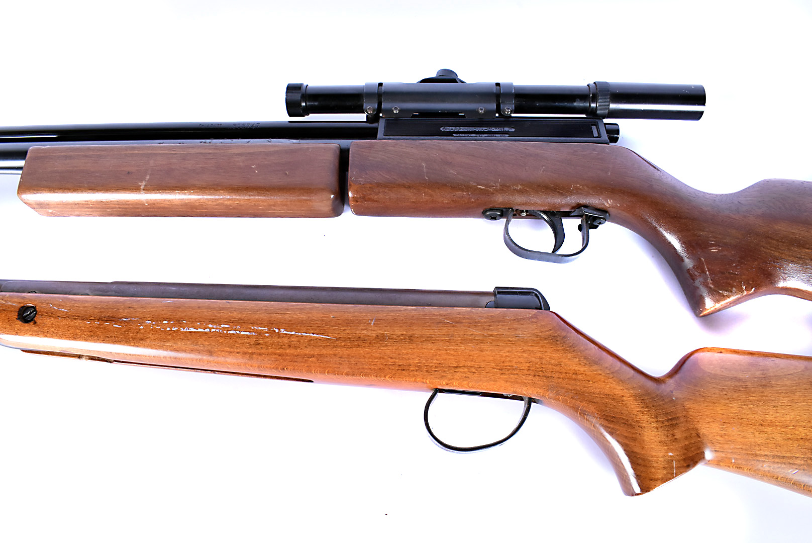 A BSA Meteor .22 air rifle, serial TH68963, together with a Sharp Innova -II air rifle with Webley 4