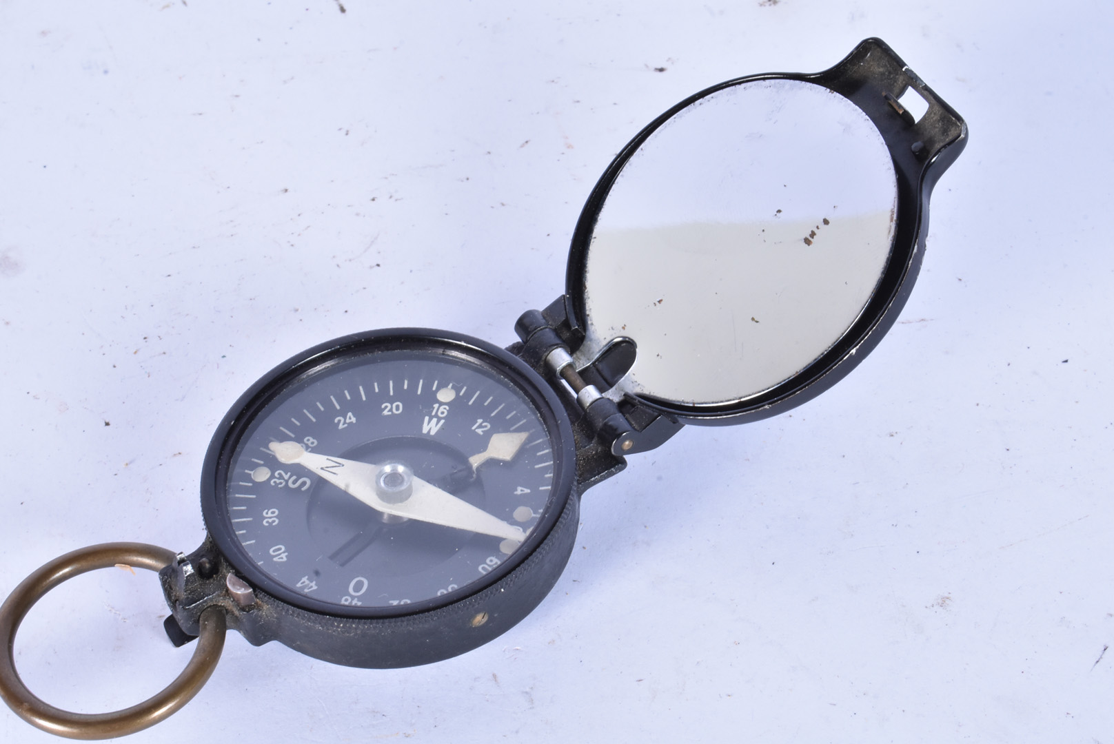 A German pocket signal compass, marked hap 153910 to outer case, opens to reveal compass and - Image 7 of 15