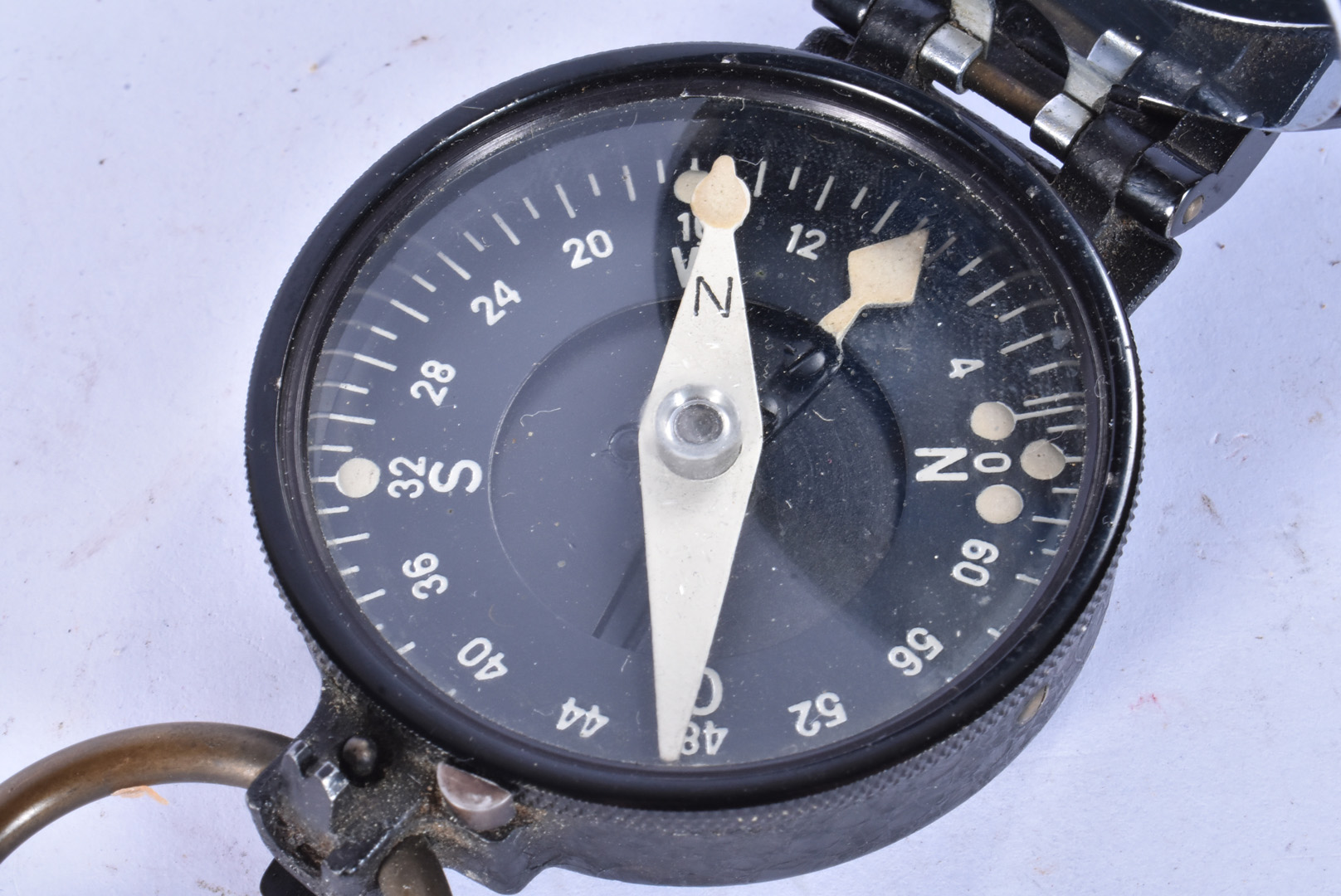 A German pocket signal compass, marked hap 153910 to outer case, opens to reveal compass and - Image 4 of 15