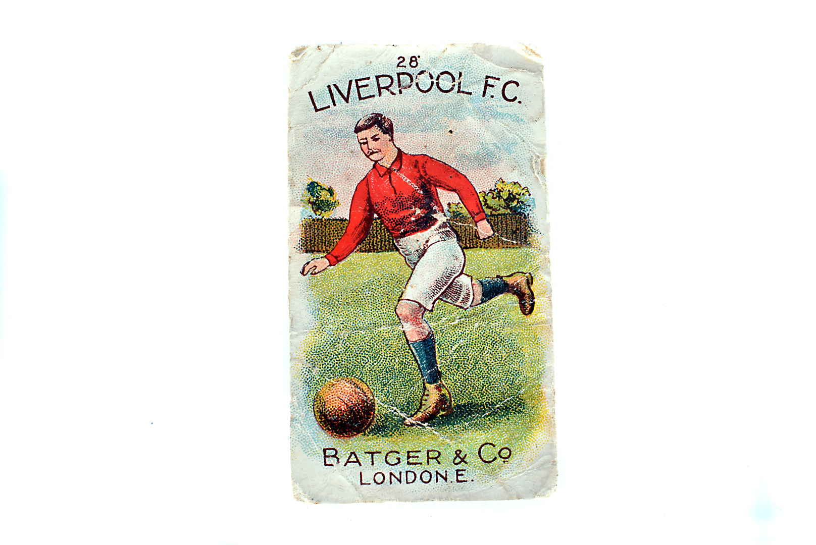 Batger & Co, Football Clubs, No.28, Liverpool FC, stamped Cancelled in red to back, poor - Image 3 of 6