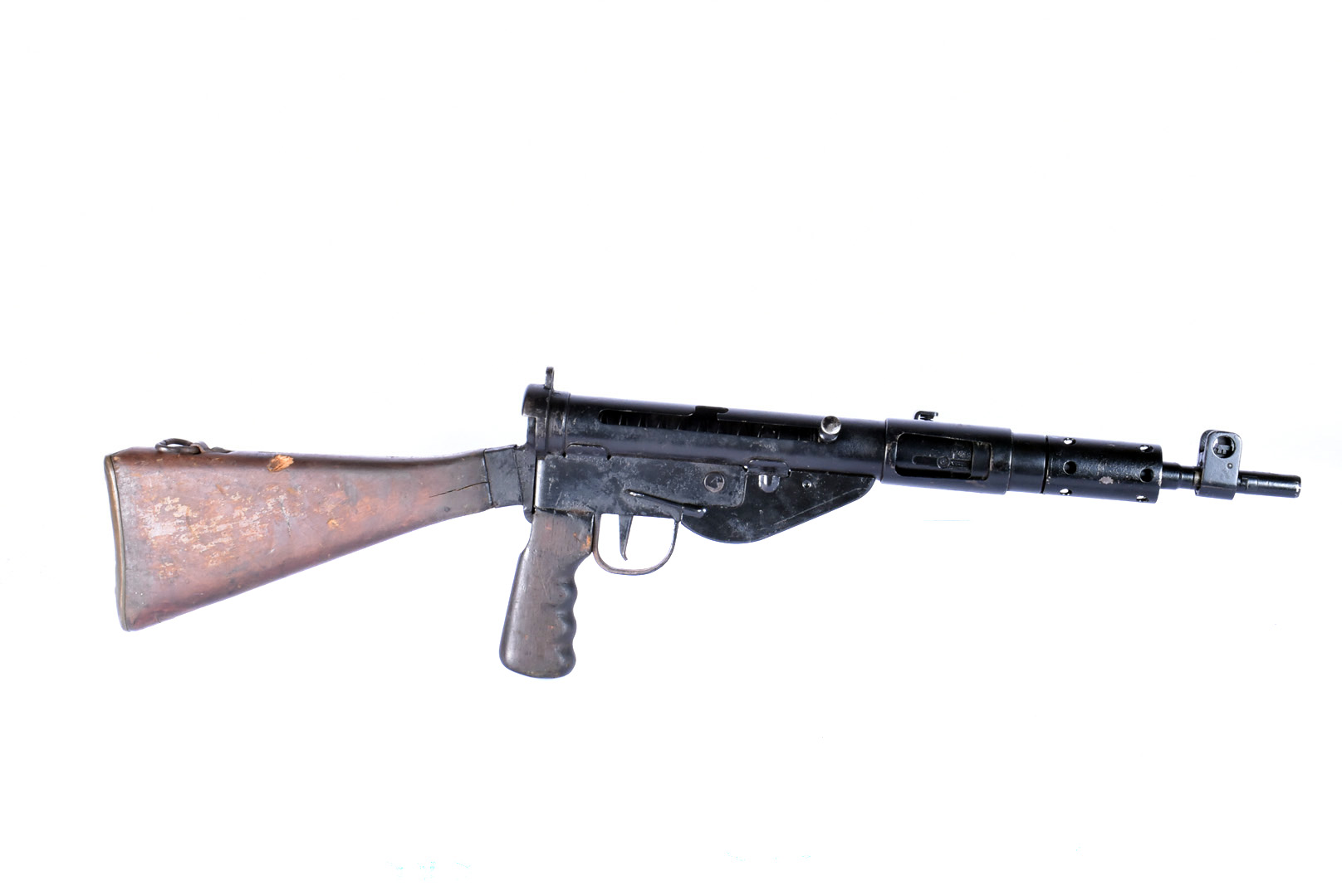 A Deactivated British Sten MkV 9mm Sub machine gun, British Stamped, serial 245268, complete with