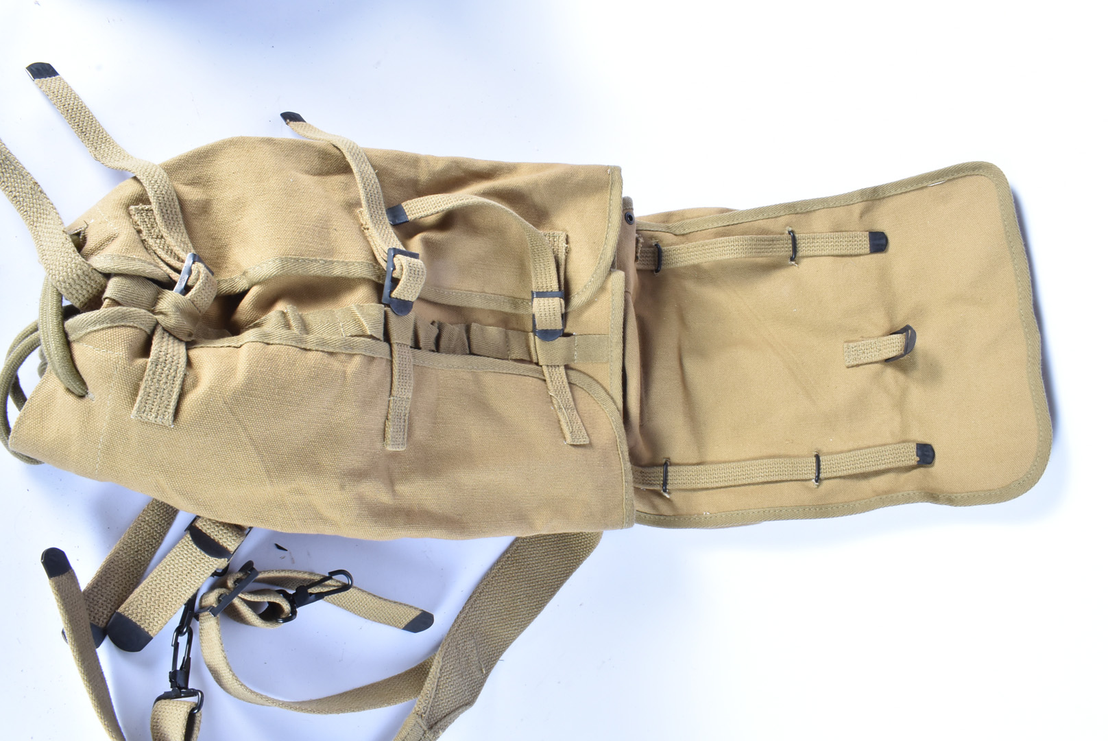 A US Universal Drop bag, stamped Sems Inc 1942, together with a Utility Pouch and a US Musette bag - Image 6 of 12