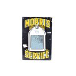 A Morris Service enamel advertising sign, for Morris Oxford, 14'' x 20.5''