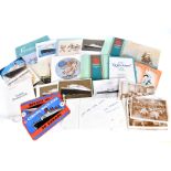 An assortment of Cunard White Star ephemera, to include photographic post cards, including RMS Queen