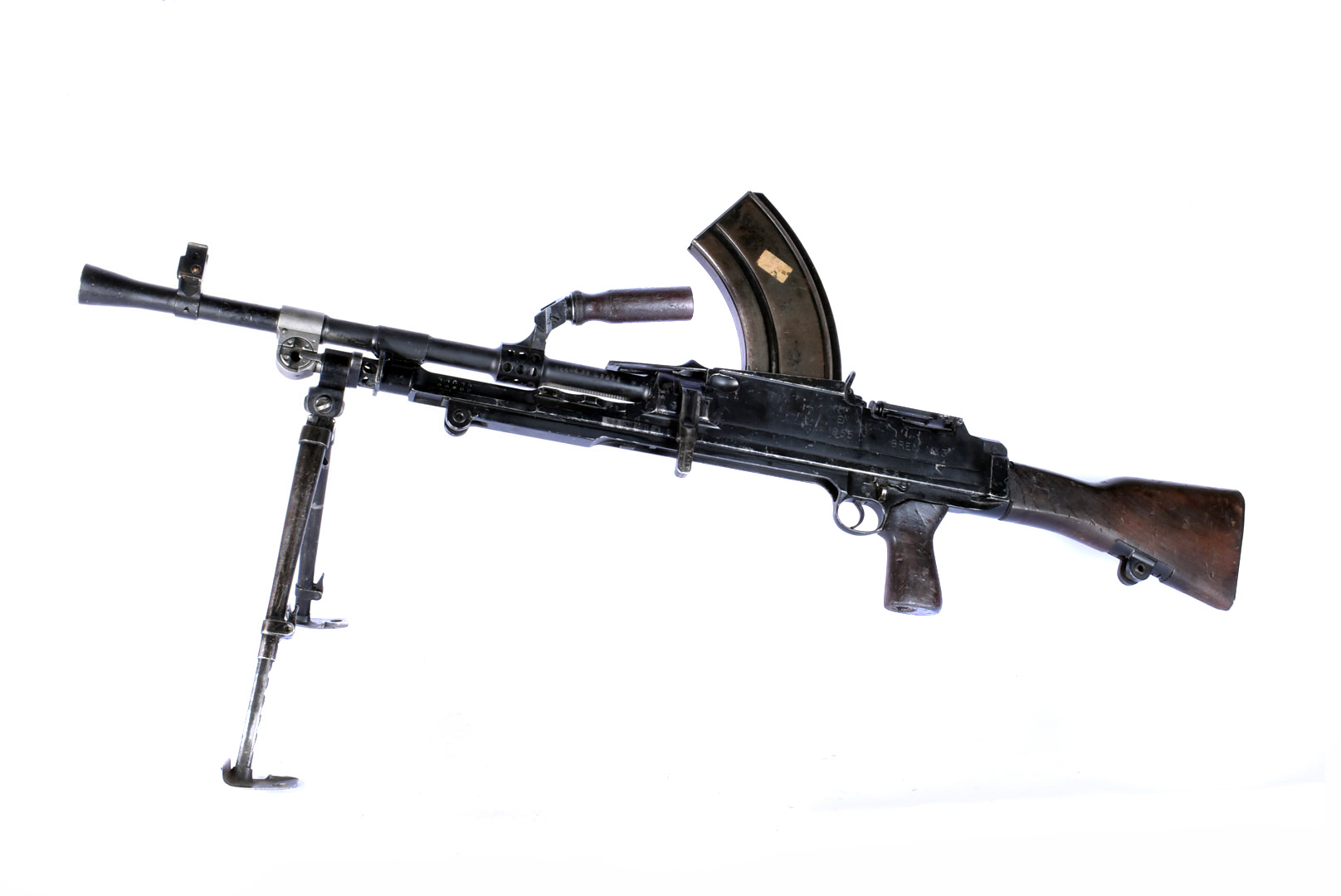 A British Deactivated Bren MkIII .303 light machine gun, dated 1955, serial UE55A3633, complete with