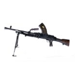 A British Deactivated Bren MkIII .303 light machine gun, dated 1955, serial UE55A3633, complete with