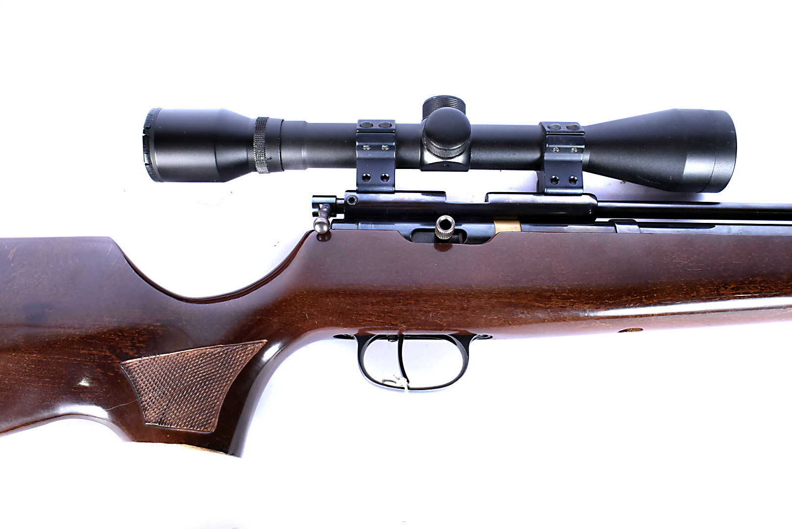 A Falcon F19 PCP left handed air rifle, .22 cal, serial 93906, also marked S.W.P 2700PSI, complete - Image 2 of 12