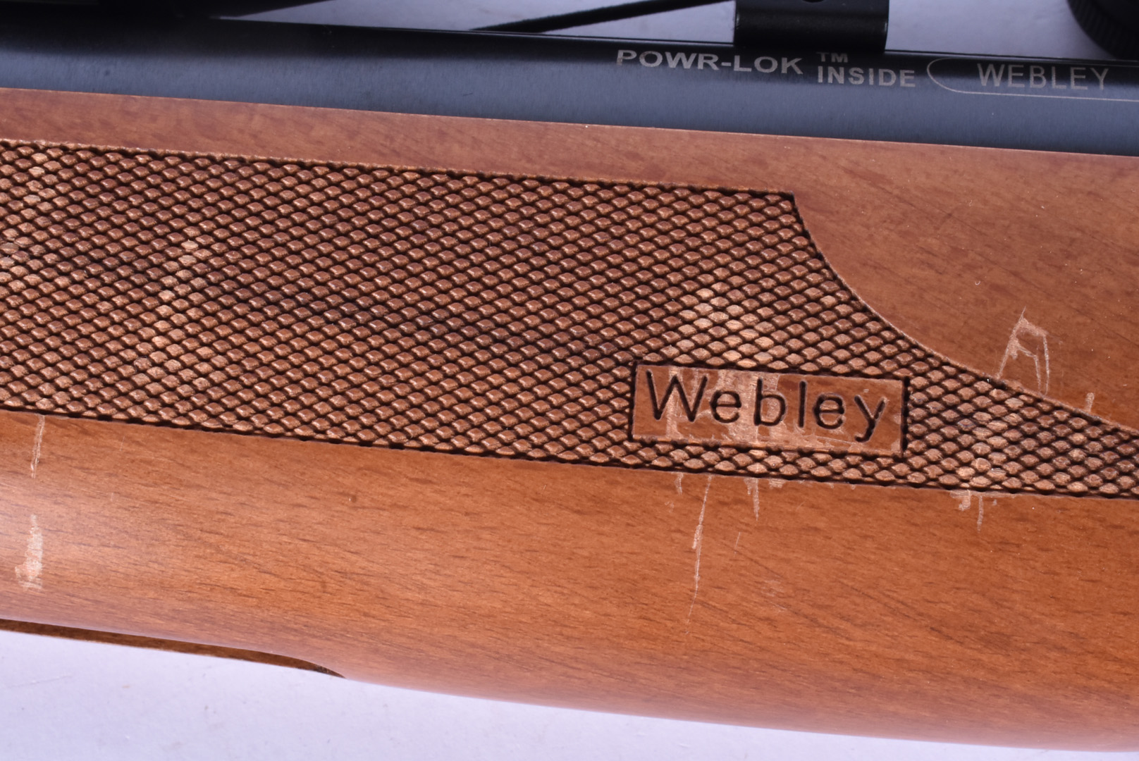 A Webley & Scott Power-Lok VMX air rifle, .177-4.5 cal, in brown, marked 0918 23869, complete with - Image 11 of 12