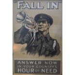 Four Propaganda Posters, 'Fall In'' Answer Now In Your Country's Hour Of Need, 'Follow Me!' No.11,