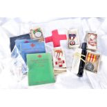 A collection of WWII period Red Cross items from Mrs Norma May Sumner, including Defence Medal,