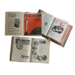 Television magazine, March-September 1928 and various issues 1930-1937, bound in two soft-back