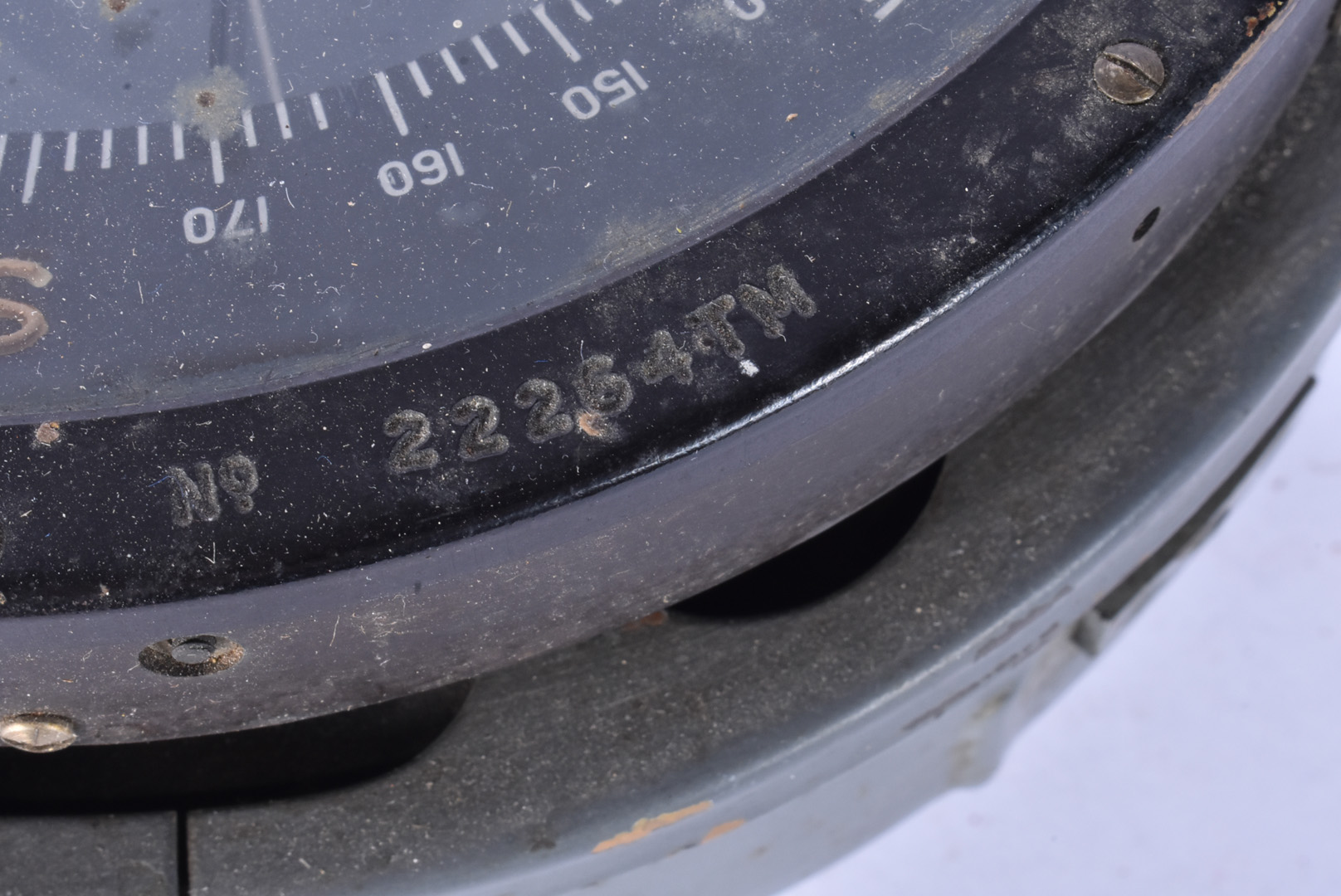 A WWII Type P10 Aviation compass, either from a Spitfire, Hurricane or Lancaster bomber, No.22264TM, - Image 9 of 12