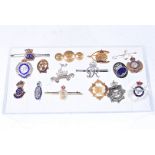 A collection of regimental sweetheart brooches, comprising Royal Corps of Signals, Hampshire