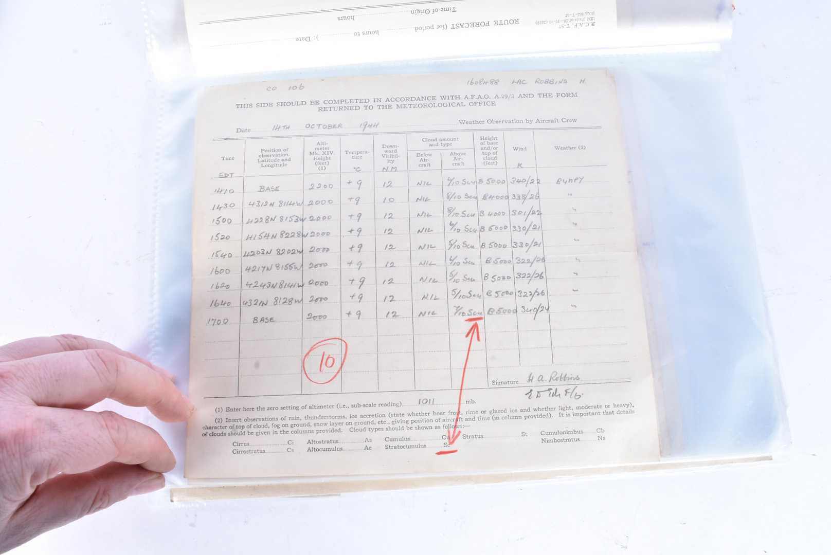 A WWII Canadian Air Force medal group and Flight log book, for H.A.W Robbins (1608488), dated - Bild 27 aus 30