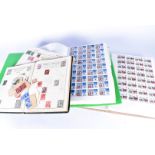 A large collection of British and World stamps, numerous folders with duplication stamps, plus a