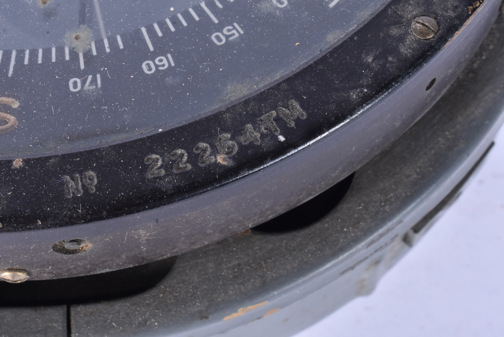 A WWII Type P10 Aviation compass, either from a Spitfire, Hurricane or Lancaster bomber, No.22264TM, - Image 7 of 12