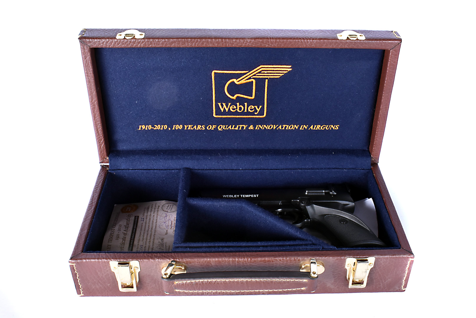 A Webley Tempest Centennial Limited Edition air pistol, .22 calibre, Limited Edition 149 of 2000, - Image 2 of 8