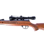 A Webley & Scott Power-Lok VMX air rifle, .177-4.5 cal, in brown, marked 0918 23869, complete with