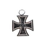 A WWII German Iron Cross 2nd Class, two piece construction with magnetic centre, indistinctly marked