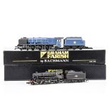 Graham Farish By Bachmann BR Steam Locomotives and Tenders, both cased with card sleeves 372175