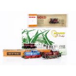 N Gauge Continental Diesel Locomotives, four boxed/cased examples Mehano T513 G2000 in blue and