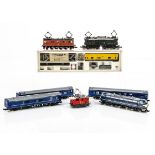 Continental and Japanese N Gauge Electric Locomotives and Coaches, a cased Arnold 4646 overhead