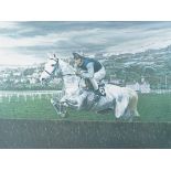 A Paul Hart limited edition print, Grey Day, Cheltenham Gold Cup', no.1593/2500, signed in pencil (