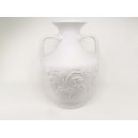 A Portmeirion bisque twin handled vase, after the 'Portland Vase', the ancient vessel excavated in