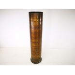 World War I German military brass shell case, inscribed to base '495 Karth Mai 1918 Magdeburg