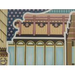 Desmond Rayner, gouache on paper, The Waldorf Astoria Hotel, signed lower right, framed and