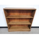 Oak bookcase with two internal shelves, Having dovetail joint detail.