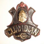 Guardian Fire and Life Assurance Company Fire Marks, 1821-1868, copper - W57B, overall G, but six