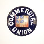 British Promotional Fire Mark, Commercial Union Assurance, enamelled iron, A105C(iii), G, some