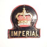 Imperial Fire Insurance Company Fire Mark, 1803-1902, tinned iron - W40H, G, original paint and