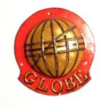 Globe Insurance Company Fire Mark, 1803-1864, W38E, tinned iron, VG, original paint