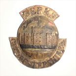 Berkshire Gloucestershire and Provincial Life and Fire Assurance Company Fire Mark, 1824-1831, W64A,