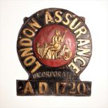 London Assurance Fire Marks, 1720-1965, W9I, copper, G, some original paint and tinned iron, VG,