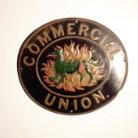 British Promotional Fire Marks, Commercial Union Assurance, tinned iron - B917, G, some corrosion