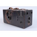 A Beck Frena Number 2 Detective Box Camera, circa 1894, a magazine camera for sheet film, magazine