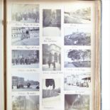 Late 19th Century Half-Calf Gilt Folio Topographical Touring Silver Print Snapshot Album,