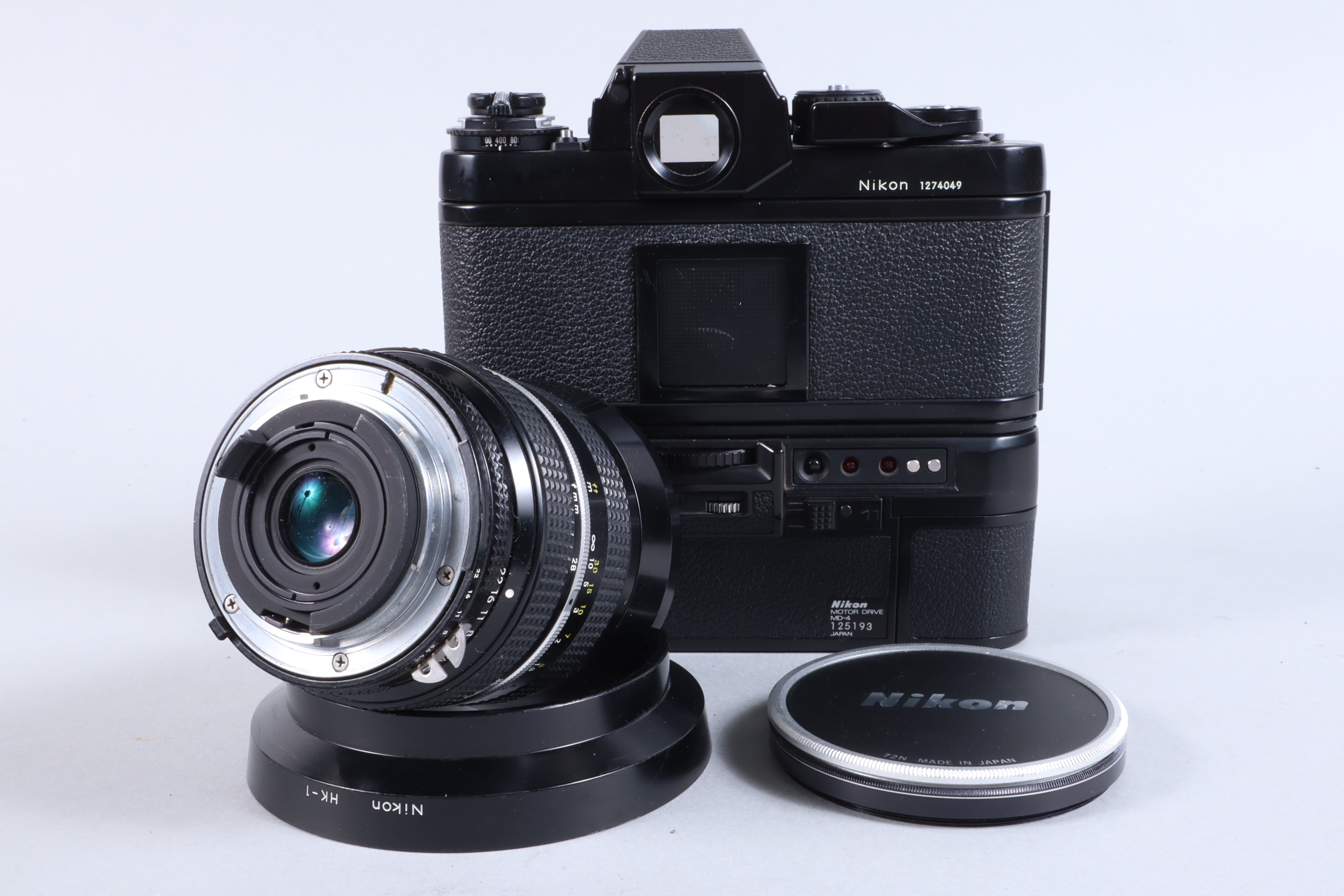 A Nikon F3 SLR Camera, black, serial no 1274049, shutter working, meter working, self timer working, - Image 2 of 5