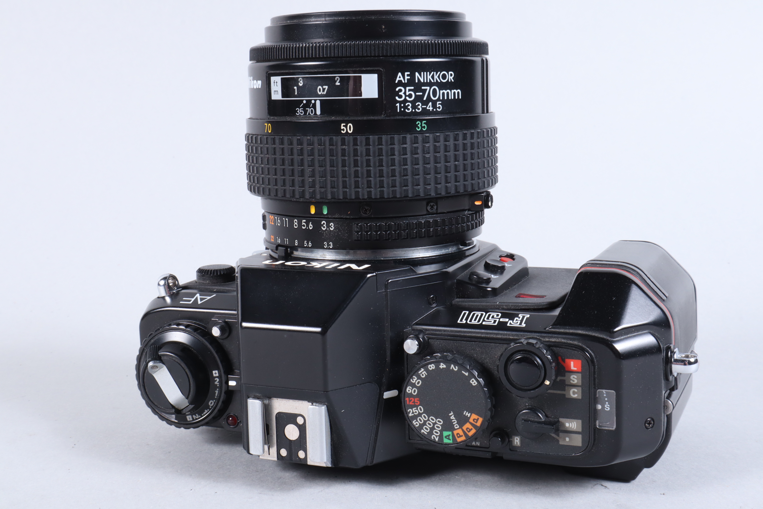 A Nikon F 501 SLR Camera, serial no 5193669, powers up, shutter working, appears to function as - Image 4 of 7